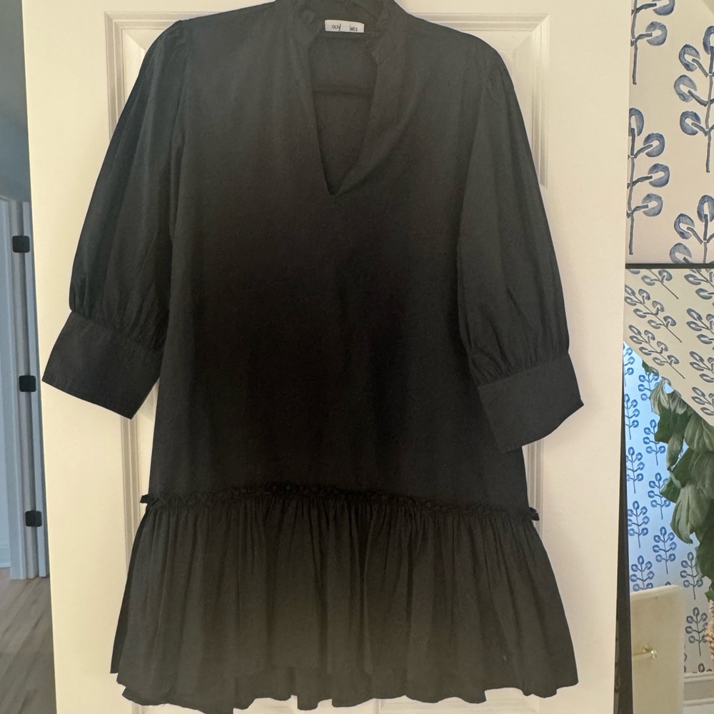 OLIVIA JAMES  -Chic Black Women's mini dress